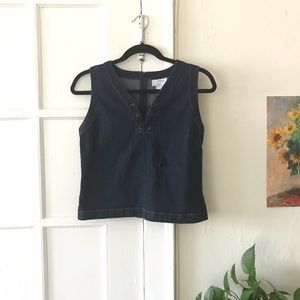 Sold! LOFT dark denim top